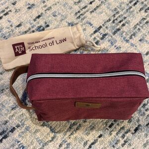 Texas A&M School of Law Classic Burgundy Toiletry Bag